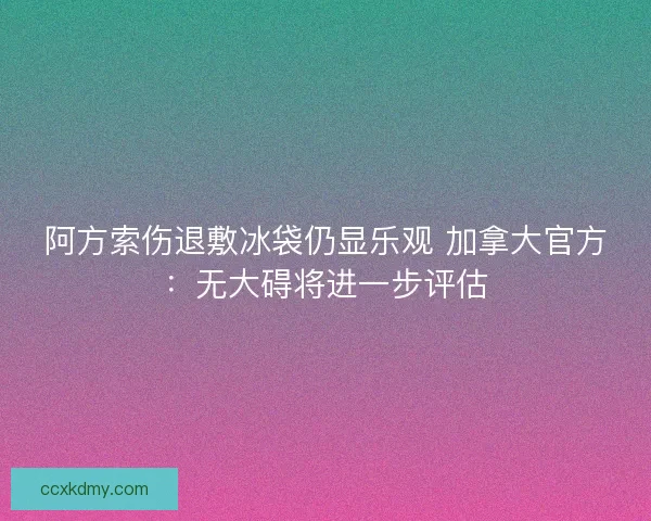 阿方索伤退敷冰袋仍显乐观 加拿大官方：无大碍将进一步评估